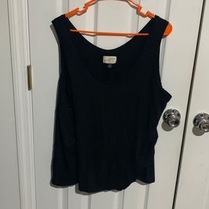Black tank top